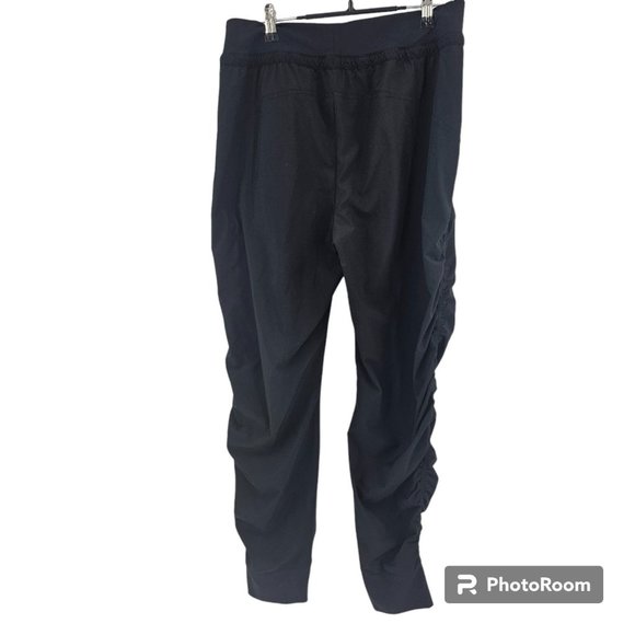 Athleta Pants Black Altitude Relaxed Mid Rise Lightweight Stretch Joggers Size 6 - Picture 7 of 7